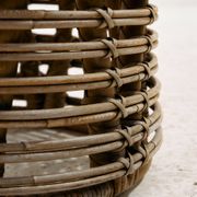 Rattan and bamboo set, Set of 2