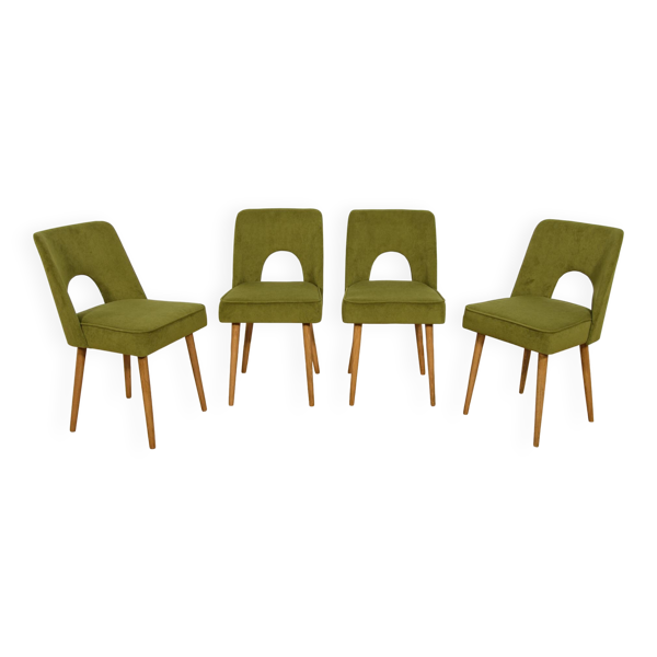 Chaises Shell de l'usine de meubles de Bydgoszcz, Pologne, années 1960, ensemble de 4 — Beyit