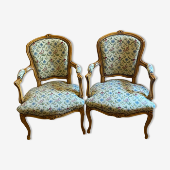 Pair of Louis XV armchairs