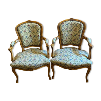 Pair of Louis XV armchairs