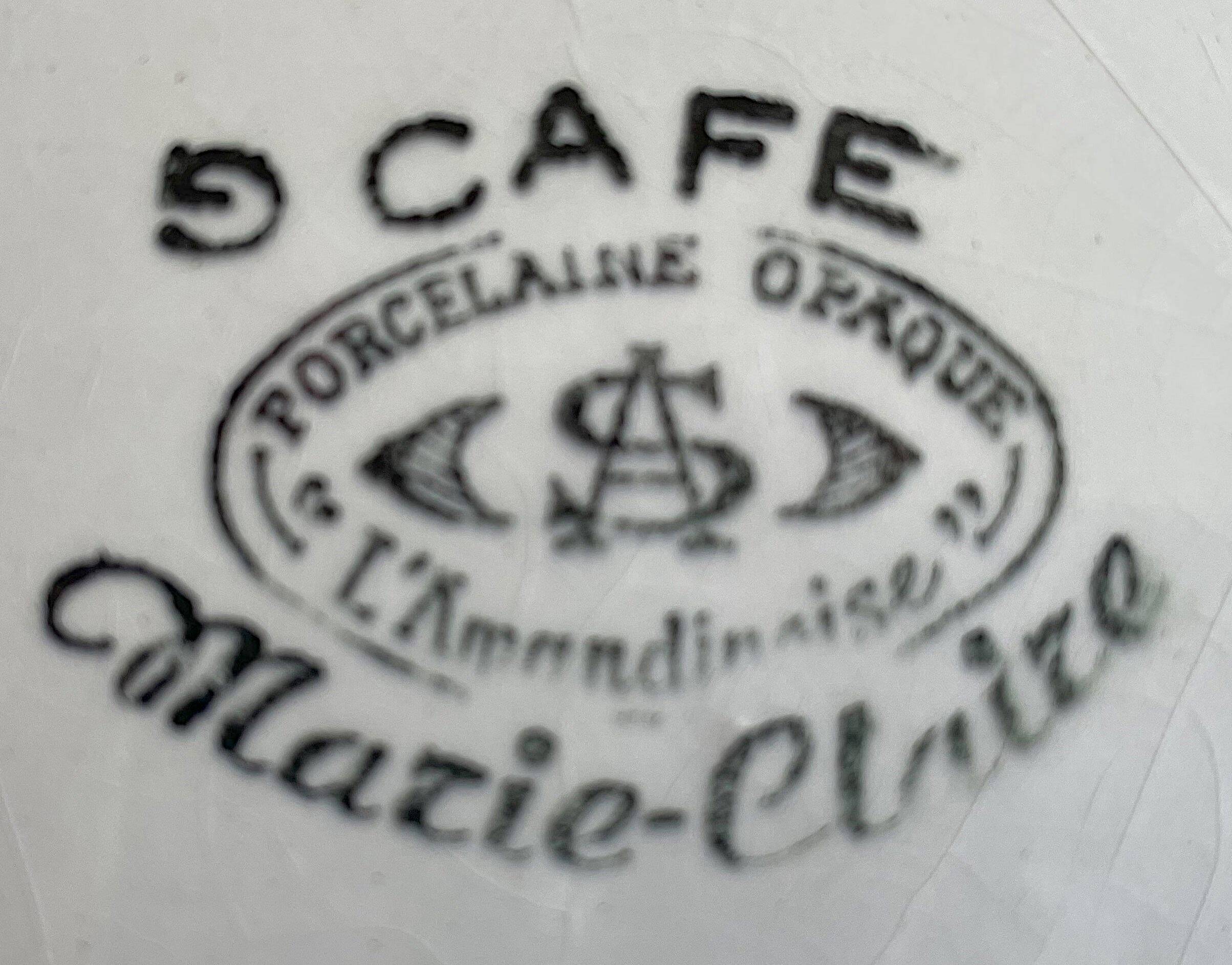 Saladier ancien en faïence de Saint-Amand (Nord)