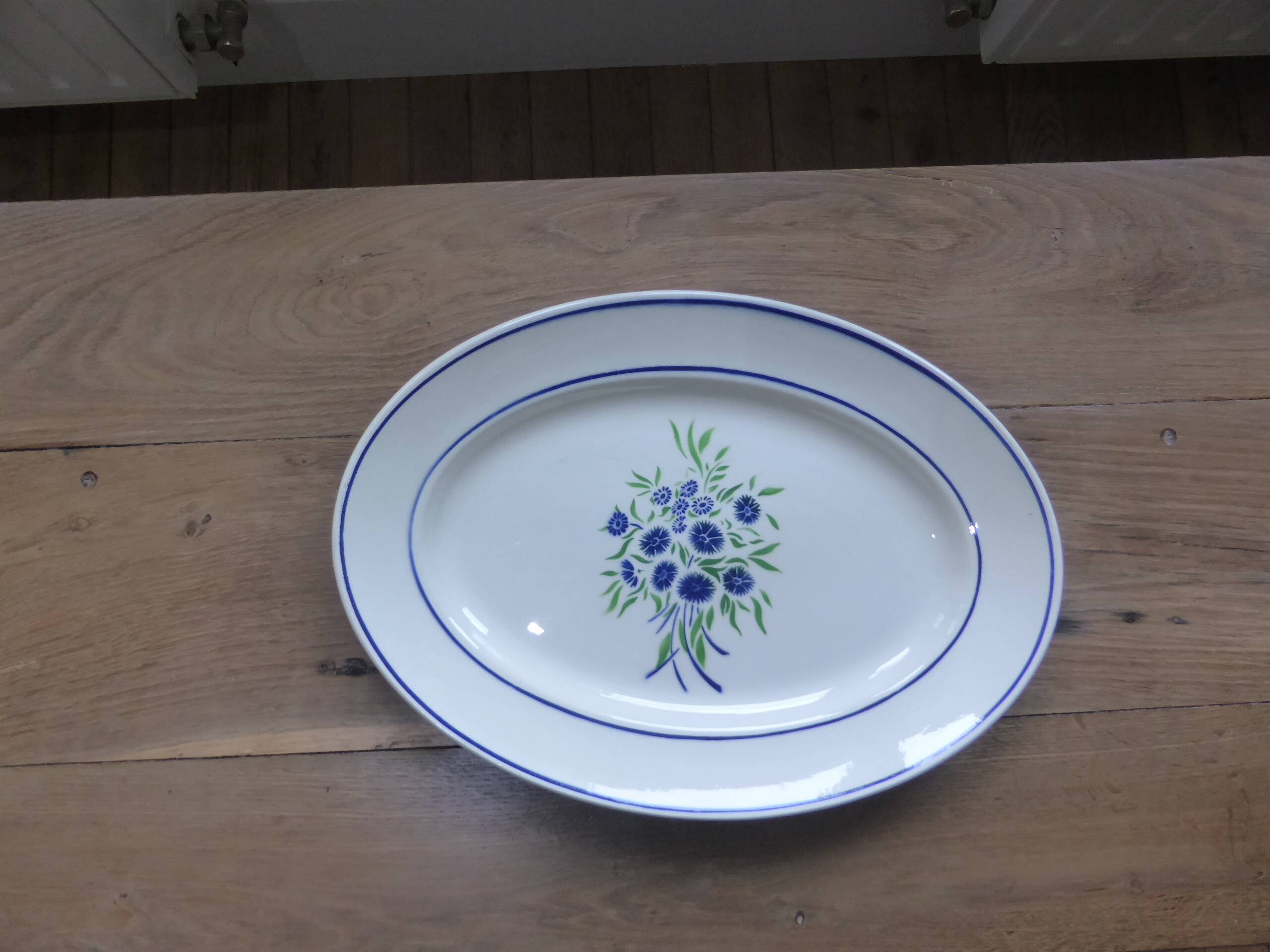 Oval serving platter by Badonviller Francine 200870
