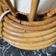 Lampe en rotin et bambou de Louis Sognot 1960