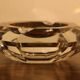 Val St Lambert octagonal crystal ashtray