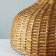 Vintage rattan lampshade from the 70s, mid-century style.