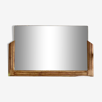 Miroir en bois années 30, 71x44 cm