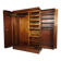 English Art Deco Light Burr Walnut Compactom Gentleman's Wardrobe