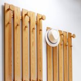 Pair of Slatted Wall Coat Racks