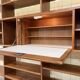 Vintage elm wood wall unit