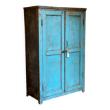 Vintage Metal & Wood Wardrobe