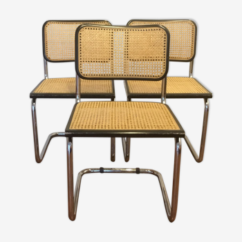 Lot of 3 chairs B32 by Marcel Breuer