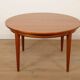 Vintage round dining table XXL | Omann Jun No. 55 | Teak | Extendable