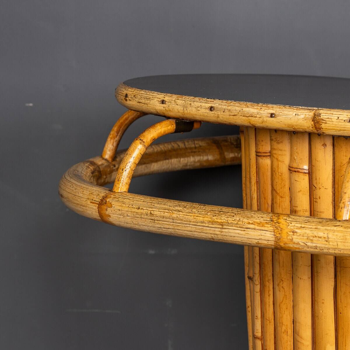 20thc italian standing bamboo tiki bar c.1960