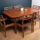 Retro Teak 1960s G Plan Fresco Dining Table & 6 Six Chairs By Victor Wilkins
