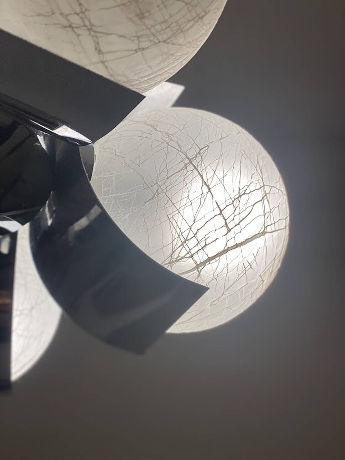 Sputnik Pendant Light Fixture by Szarvasi 1970s