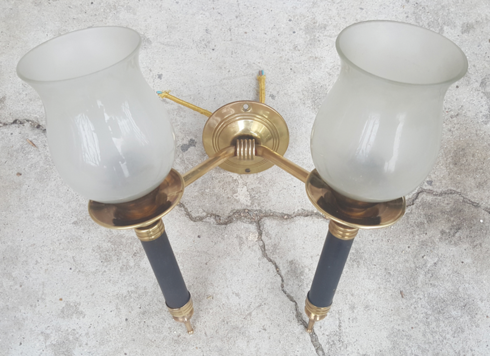 Double wall lamps, gallows, neo classic, mid century, 50