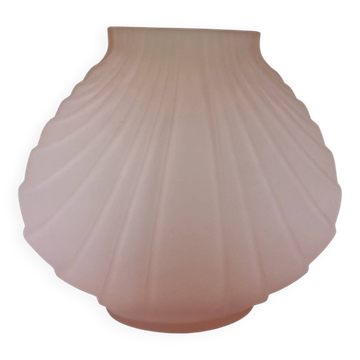Vase art déco en verre opaque