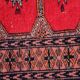Vintage carpet Uzbek Bukhara handmade 62cm x 106cm 1970s