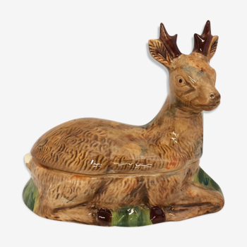 Michel Caugant earthenware deer terrine