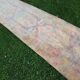 Vintage Turkish hallway rug 84x470 cm