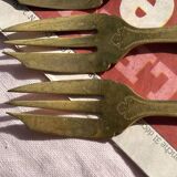 Set of 12 Dessert Cutlery - 1930s - Vintage Dessert Forks