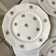 Set of 4 flat plates Céranord Saint-Amand 50s