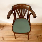Vintage bistro chair with armrests