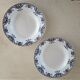 2 assiettes creuses Moulins des loups & Hamage