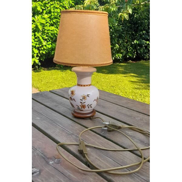 Lamp To Put Foot Faience Fl Pattern, How To Put A Lampshade On Table Lamp