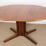 Scandinavian vintage telescopic teak table