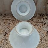 2 white porcelain fruit bowls