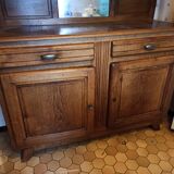 Oak sideboard kitchen glass doors