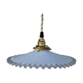 Dented opaline hanging lamp