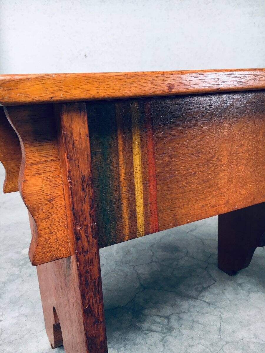 Amsterdam School Side Table, Netherlands, 1920s