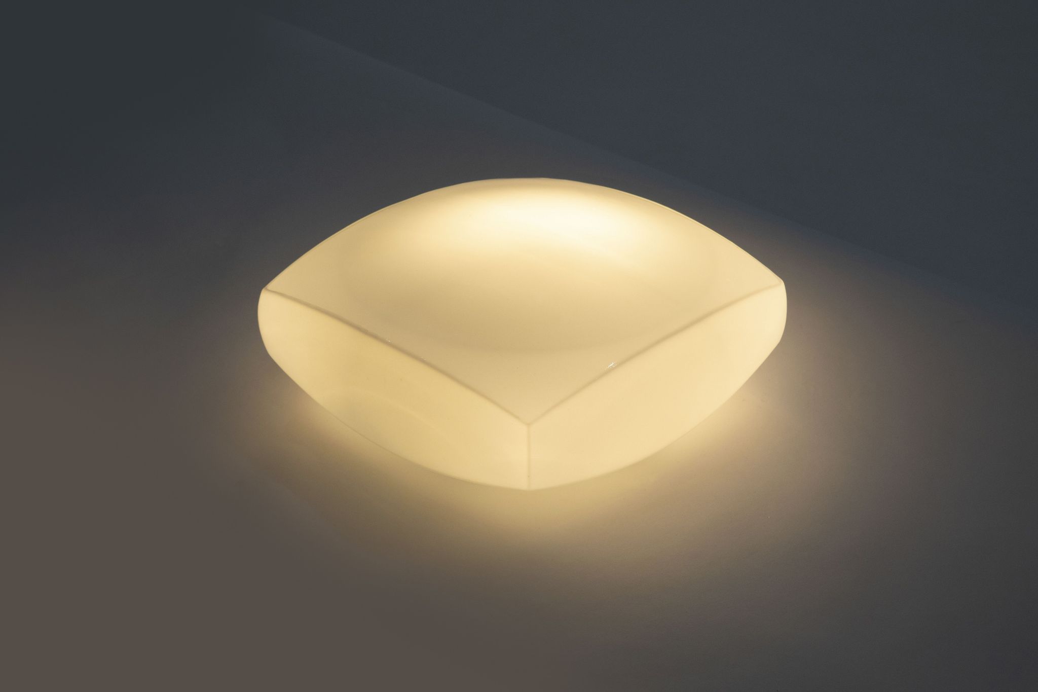Rounded Square Flush Mount by Osvetlovaci Sklo Valasske Mezirici