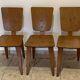 3 wooden chairs designed by André Sornay, 1960