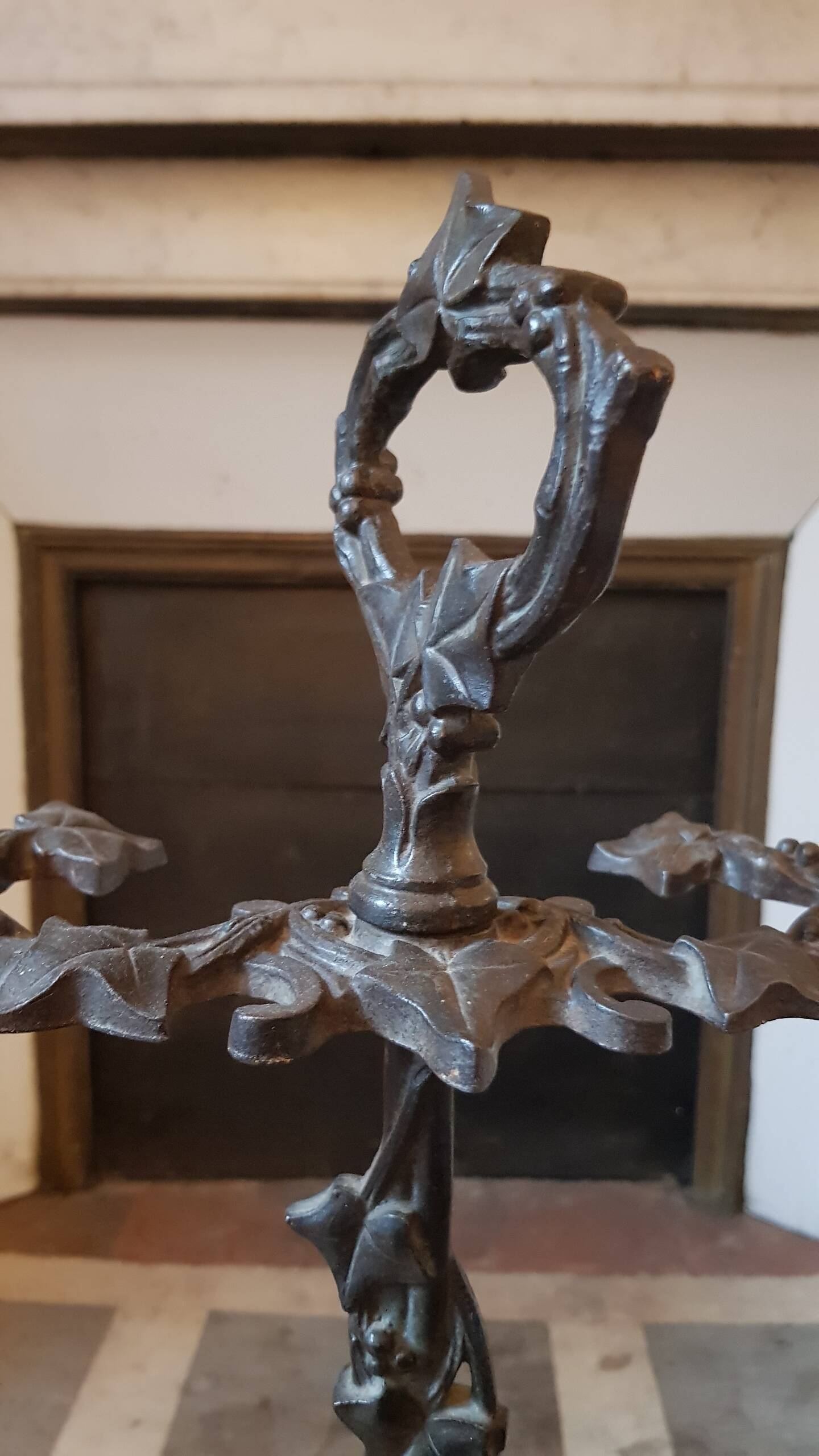 Cast iron umbrella holder