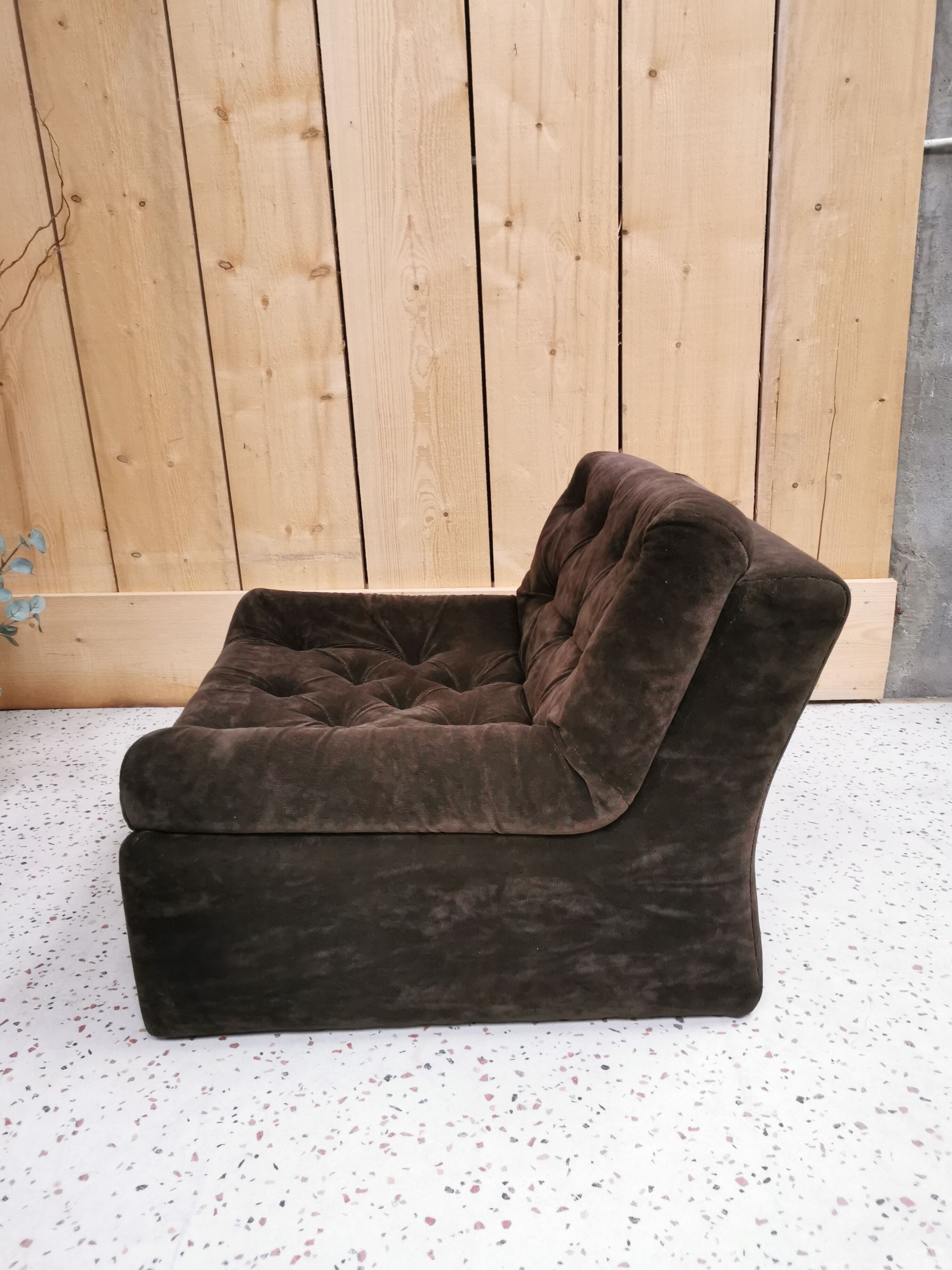 Chauffeuse en velours