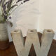 Three-light chandelier in cellular concrete