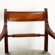 Antique Regency armchair in mahogany, upholstered seat, UK 1800s