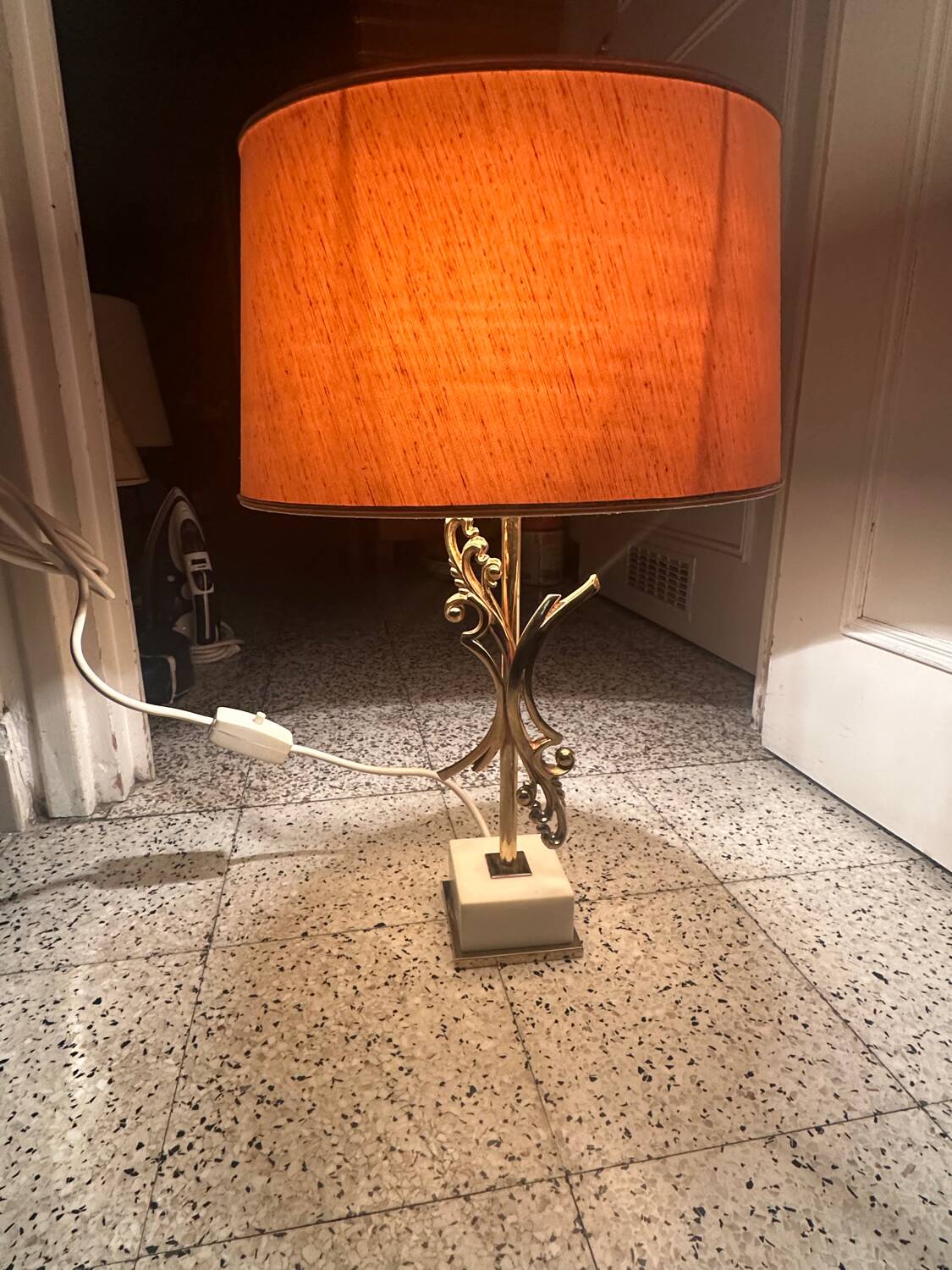 Naturalistic decorative lamp attributed to Maison Charles/Jansen.