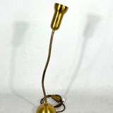 Vintage Italian adjustable brass table lamp from 60s