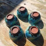 Frank Brooks, formerly of Wedgwood, A Set of Five Japanese Sake Cups.