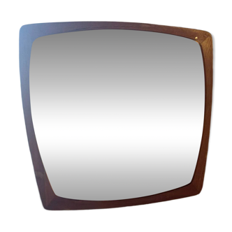 Miroir vintage en teck – Danemark années 60