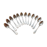 Service of 12 small silver spoons