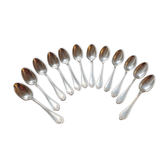 Service of 12 small silver spoons
