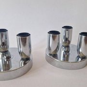 Set of Two Wall Lamps, Flush Mount, Sputnik, Space Age, Italy, 1970s