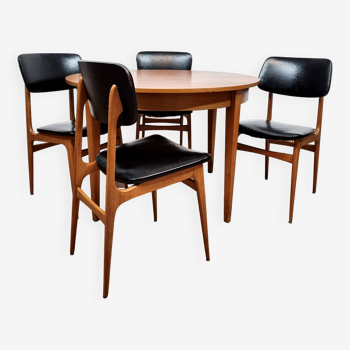 Scandinavian dining room set 1960