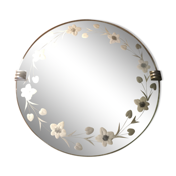 Round mirror art deco style Ø 36