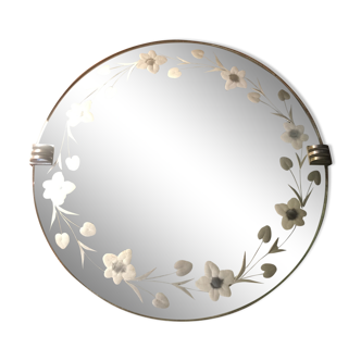 Round mirror art deco style Ø 36